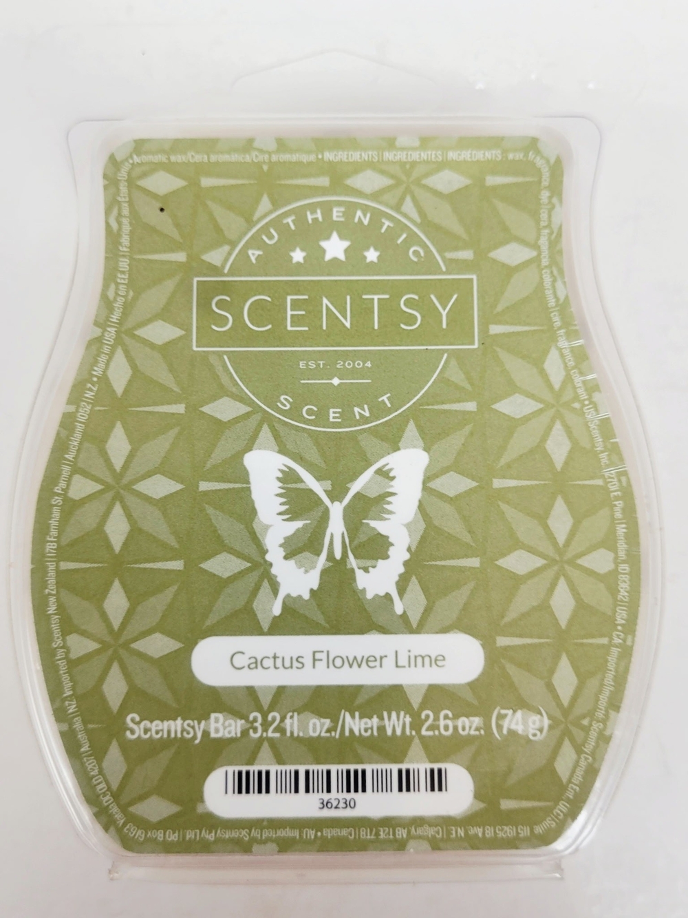 Scentsy Wax Bar Cactus Flower Lime~3.2 oz